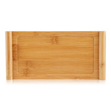 Bamboo Tea Tray with Raised Edges, 26.5 x 12.9 cm