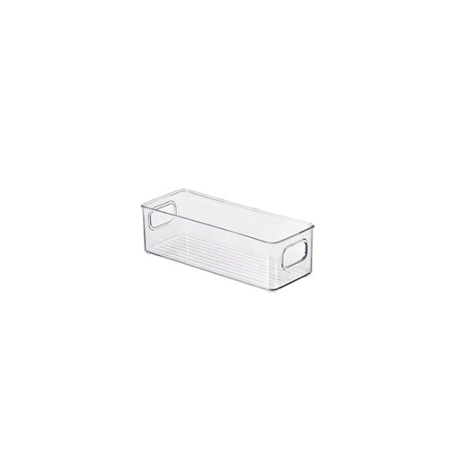 Plastic Kitchen Storage Box Transparent 10x3.7x2.75 Inch