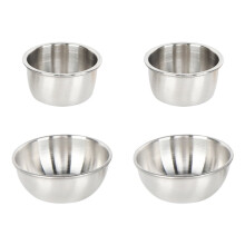 Tazze per salse in acciaio inox, confezione da 4