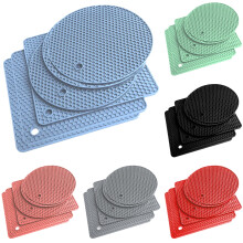 Limei silicone trivet mats pink 6 pack