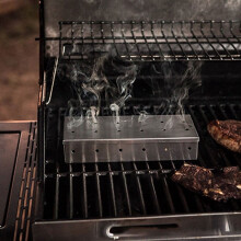 capino rozsdamentes acél füstölődoboz grillekhez