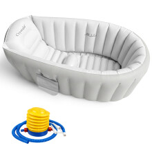 Inflatable Baby Bath Tub Baby Bath Essentials for Newborn Portable Travel Tub