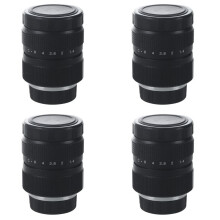 4X Television TV Lens/CCTV Lens for C Mount Camera 25mm F1.4 in Black
