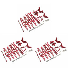 3-Delige Metalen Ophangarm Stuurblokset voor MJX Go 16207 16208 16209 16210 H16 1/16 RC Auto-Upgrade-Onderdelenkit, A