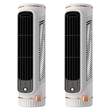 2X Ventilateur Sans Lame Ă Circulation D'Air Ventilateur Tour Ventilateur Sans Lame Chambre Ultra-Silencieux Dortoir Bureau Plancher Ventilateur