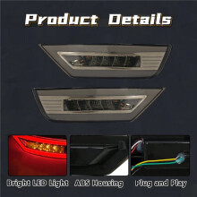 6x 12V Rear Bumper Lamp Reflector Fog Light Turn Signal for  Focus Hatchback 2009-2013 Ecosport 2013-2020