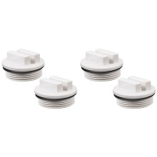 1.5 Inch Pool Plug Threaded Pool Return Plug Winter Expansion Plug with Ring for Swimming Pool Accessories,4Pcs