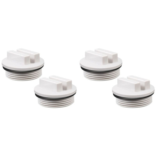 1.5 Inch Pool Plug Threaded Pool Return  Plug Winter Expansion Plug with Ring for Swimming Pool Accessories,4Pcs
