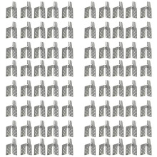 320Pcs Carbon Thermal Film Clamp Connector, Warm Floor Copper Plated Silver Clip Accessories, Floor Heating Film Clamp