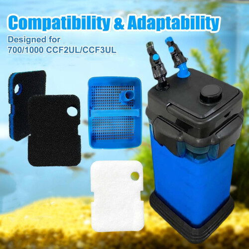 Multiple Layer Sponges Filter Pad for 700 1000 CCF2UL CCF3UL-S 2