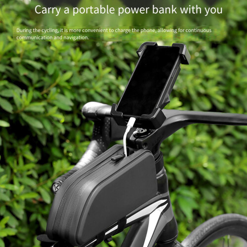 Road Bikes Front Frame Bag Bicycles Front Top Tube-Black 1