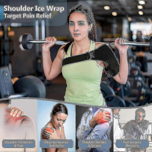 Ice Pack for Shoulder, Cold Therapy - Rotator Cuff Cold Therapy, Reusable Heated, Cooling Compression Pack, Pain Relief Shoulder 2