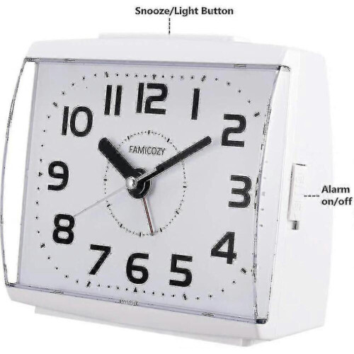 Analog alarm clock for the elderly with backlight 2