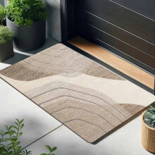 (40cmX60cm(15.7inX23.62in)) 1pc Simple Pattern Printed Floor Mat - Thick 0.43inch Kitchen Floor Mat - Thickened Non-Slip Wear-Resistant -