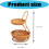 Elegante 2-lagige gewebte Obstschale mit Airflows-Design, 3