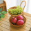 Elegante 2-lagige gewebte Obstschale mit Airflows-Design, 6