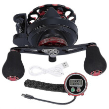 Right Hand USB Rechargeable Digital Display Counting Slow Descending Raft Fishing Reel