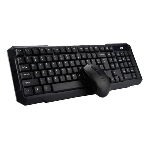 Wireless keyboard and mouse for desktop computers and laptops with automatic sleep mode (1 set) 2