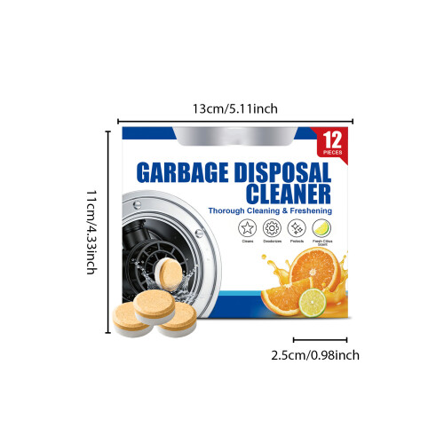 12 Count/1 Box Citrus Scented Garbage Disposal Tablets User 2