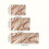 (50cmX80cm(19.68inX31.49in)) 1.1Cm Thick Kitchen Mat, Brown Easy Line Pattern, Polyester Hall Balcony Mat Suitable for 6