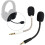 Microfones destacáveis compatíveis com o headset sem fio Razer Barracuda X com protetores auriculares. 3