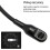 Microfones destacáveis compatíveis com o headset sem fio Razer Barracuda X com protetores auriculares. 4