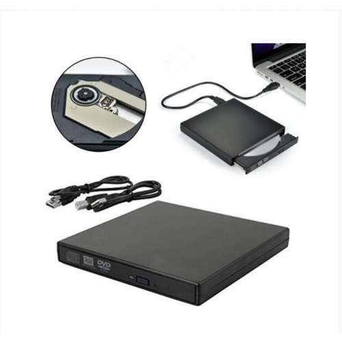 Ekstern DVD CD RW-brennerstasjon Leser Windows Mac Bærbar PC 1