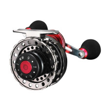 (Left Hand) Fishing Wheel Fishing Reel 2.6:1 Gear Ratio Light Weight Powerful Plating Line Cup Fishing Reel for Boats Lake Fishing