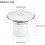 Universell dusjavløpsdeksel, 90 mm/115 mm erstatningsplugg 3