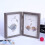 Wooden Double-Folding Photo Frame – Dark Grey, 23x21cm 4