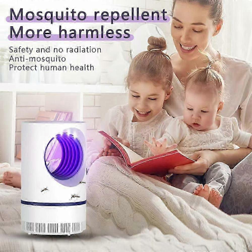 Ventilador mata-mosquitos elétrico USB com luz UV para casa e exterior. 2