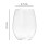 Stemless Clear Plastic Wine Goblets 12 oz Pack of 6 4