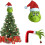 Grinch Green Christmas Tree Decoration Set 3