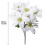 Artificial Poinsettia Bushes White35cm4Pack 3