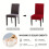 Housses de chaise DEKAXID, lot de 4 ou 6, en polyester 4