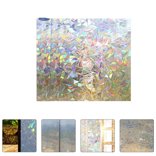 Rainbow3D-vinduesfilm 78,6 x 17,7 tommer 2