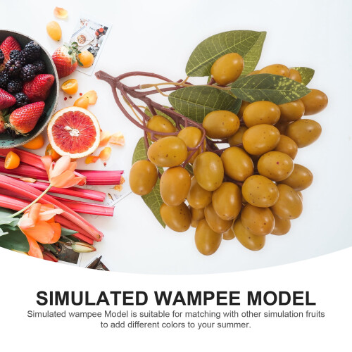 Ornament artificial Wampee, decor cu fructe din plastic, 1 buc. 2