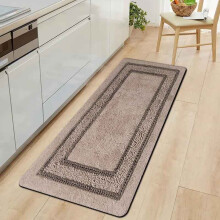 (40cmX120cm(15.74inX47.24in)) 1pc thick 0.43inch kitchen floor mat, brown pattern printed floor mat thickened for