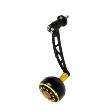 (black gold S) Single Fishing Reels Handle Knob Power Handle & Knob Spinnings Fishing Reels Handle Machined Rockings Arm Replacement