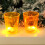 Halloween kranie lysestage flammeløs lampe 3