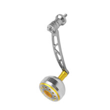 (Gun Tea Gold S) Single Fishing Reels Handle Knob Power Handle & Knob Spinnings Fishing Reels Handle Machined Rockings Arm Replacement