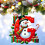 Kerstboomversieringen met initialen (26 letters) 3