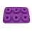 Silicone Donut Baking Pan 6-Cavity Purple 2