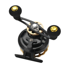 (Left Hand) Raft Fishing Reel Aluminum Alloy Fish Line Wheel Right/Left Handed Fishing Raft Wheel Ice Reels Comfortable Grip