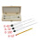 Alcoholhydrometerset met thermometer en houten doos 3