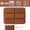 6-Cavity Silicone Chocolate Bar Mold – Non-Stick, 3