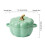 Pumpkin Ceramic Saucepan and Dutch Oven 2-Piece Set 3