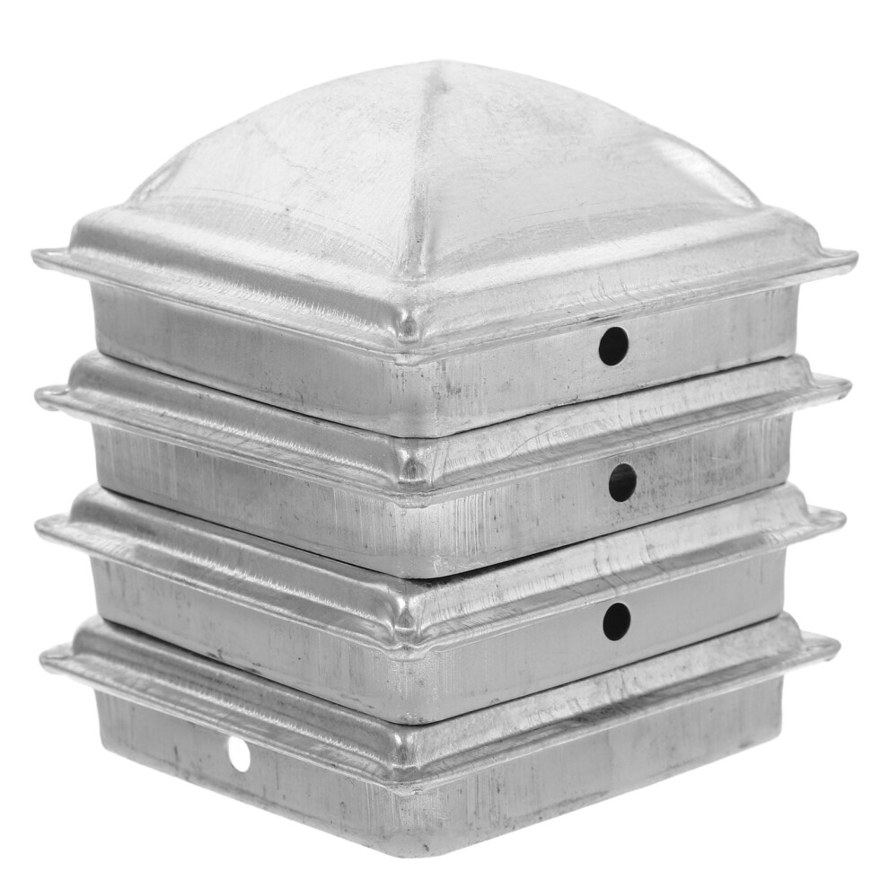 4Pcs Zinc-Steel Fence Post Caps For 80Mm Square Posts 9499224225718