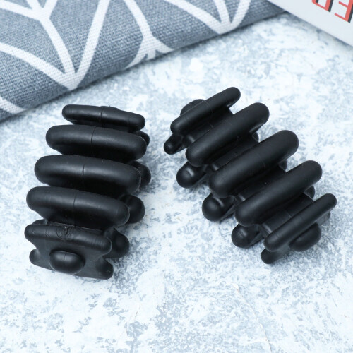 Black Rubber Bow Stabilizer Pair for Vibration and Noise