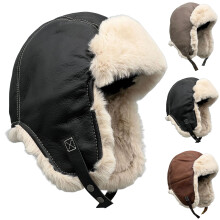 Căști de urechi calde, din pluș, rezistente la vânt, unisex, negre